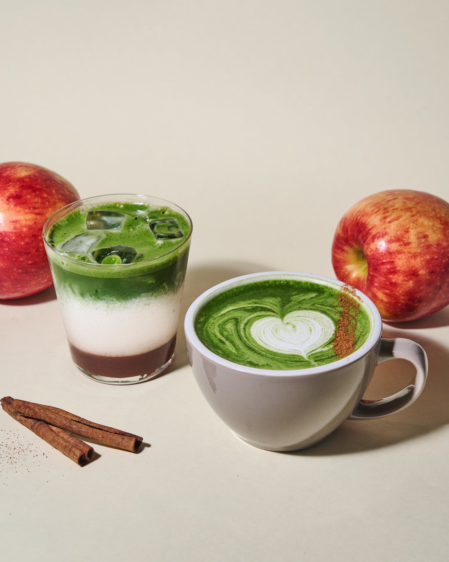 Apple Pie Matcha Latte