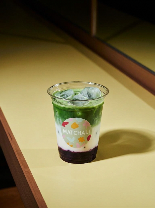 Blueberry Matcha Latte